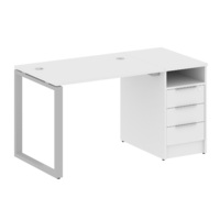 Стол-станция METALL SYSTEM на О-образном м/к с опорной тумбой БО.РС-СТП -1.1 1412*720*750